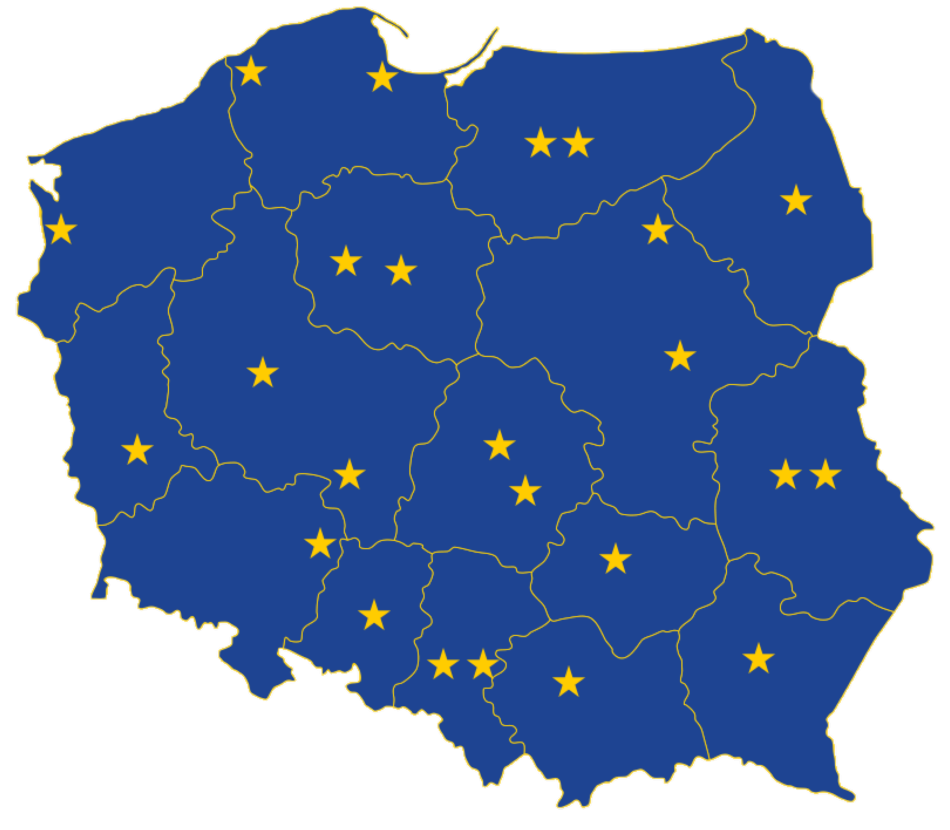 Punkty Europe Direct w Polsce