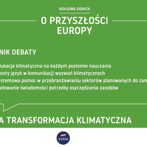 Krajowa Debata o przyszłości Europy – jakiej przyszłości Europy chcą Polki i Polacy?